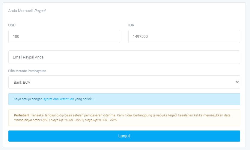 beli paypal BCA